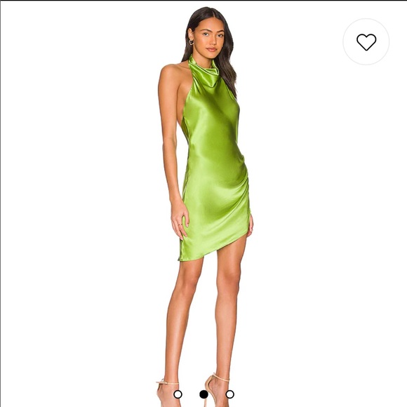 Amanda Uprichard Dresses & Skirts - Amanda uprichard samba satin dress green